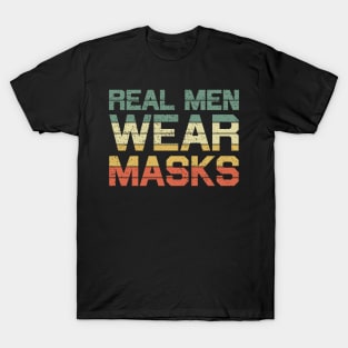 Real Men Wear Masks Vintage T-Shirt